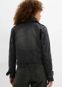 bonprix bonprix Gabardina vaquera denim negro Sale