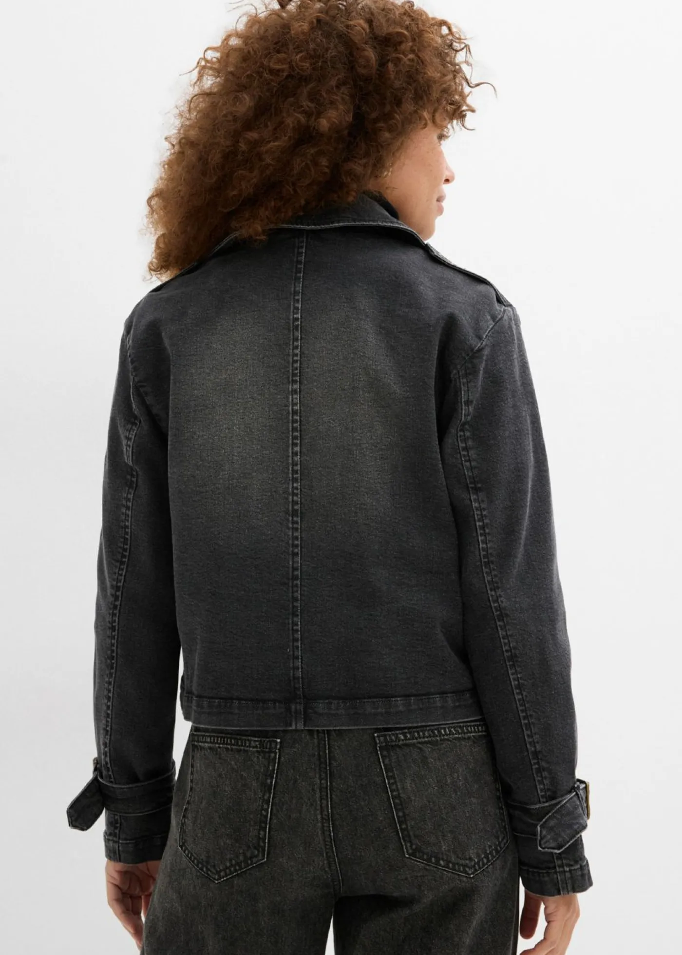 bonprix bonprix Gabardina vaquera denim negro Sale