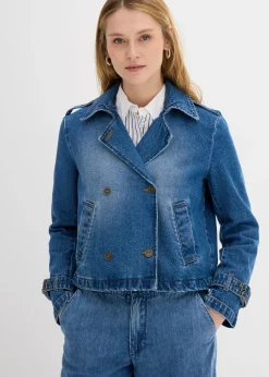 bonprix bonprix Gabardina vaquera azul claro denim Discount