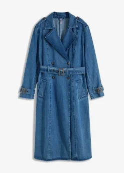 bonprix bonprix Gabardina vaquera Denim medio Online
