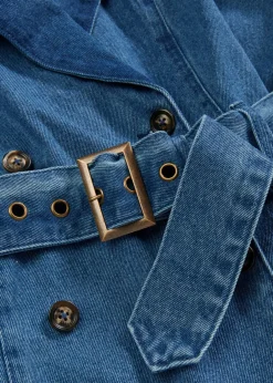 bonprix bonprix Gabardina vaquera Denim medio Online
