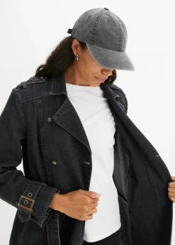 bonprix bpc bonprix collection Gorra de 100 % algodón Negro denim Online