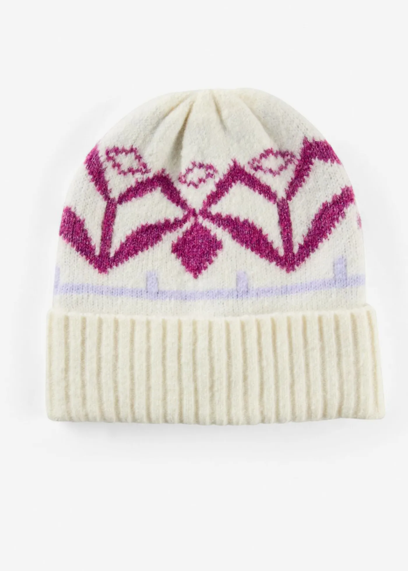 bonprix bonprix Gorro blanco perla-fucsia oscuro Hot