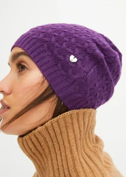 bonprix bonprix Gorro con contenido de cachemira Negro Sale