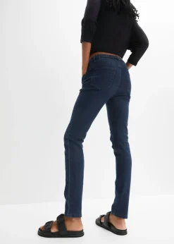 bonprix bonprix Jeggings efecto lavado Azul oscuro denim