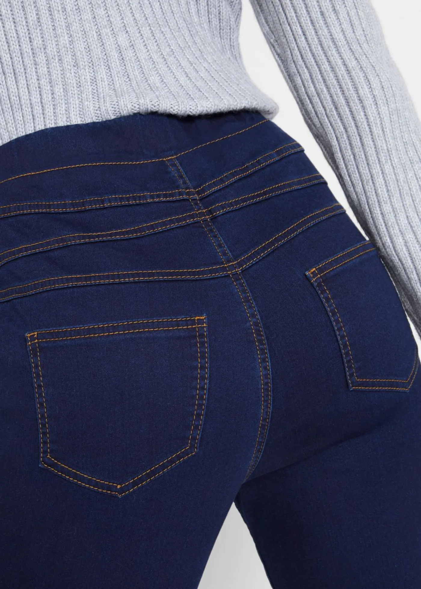 bonprix bonprix Jeggings elásticos, térmicos y funcionales, de tiro alto con cintura cómoda Vaquero oscuro Sale