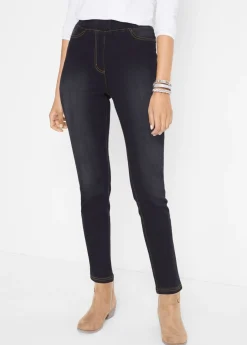 bonprix bonprix Jeggings elásticos, térmicos y funcionales, de tiro alto con cintura cómoda Vaquero negro Discount