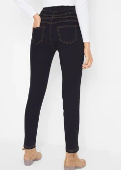 bonprix bonprix Jeggings elásticos, térmicos y funcionales, de tiro alto con cintura cómoda Vaquero negro Discount