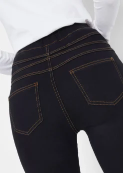 bonprix bonprix Jeggings elásticos, térmicos y funcionales, de tiro alto con cintura cómoda Vaquero negro Discount