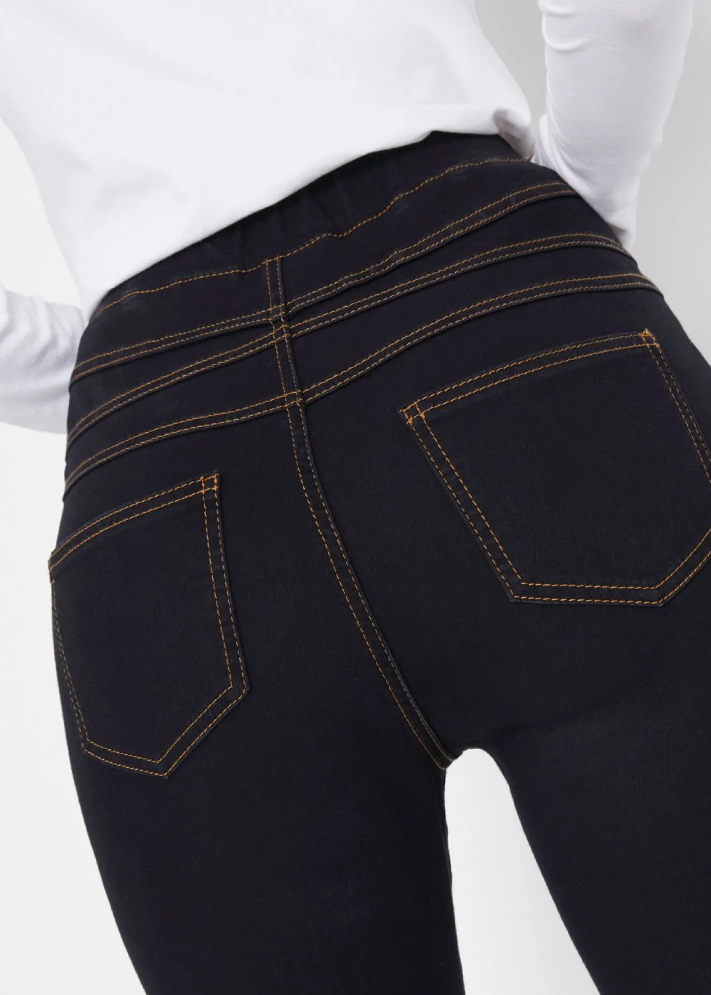bonprix bonprix Jeggings elásticos, térmicos y funcionales, de tiro alto con cintura cómoda Vaquero negro Discount