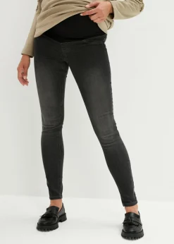 bonprix bonprix Jeggings premamá con algodón (2 unidades), skinny azul piedra + negro denim Online