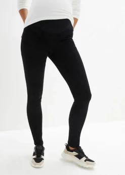 bonprix bonprix Jeggings térmicos premamá denim negro Discount