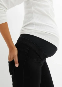 bonprix bonprix Jeggings térmicos premamá denim negro Discount