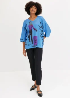 bonprix bonprix Jersey Azul provenzal/negro estampado Sale