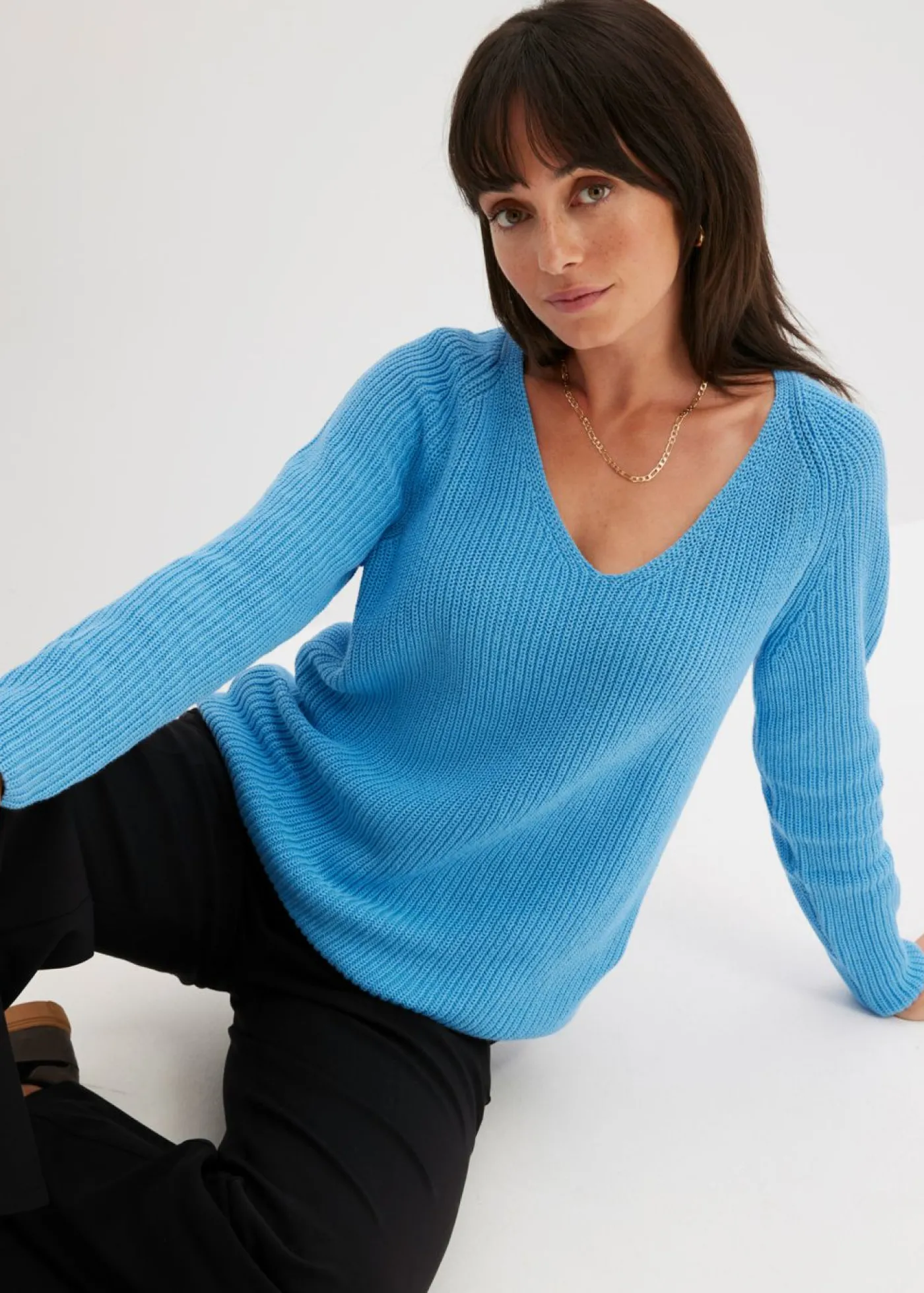 bonprix bonprix Jersey azul brillante Discount