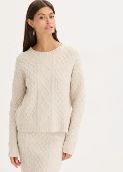 bonprix bonprix Jersey beige moteado Outlet