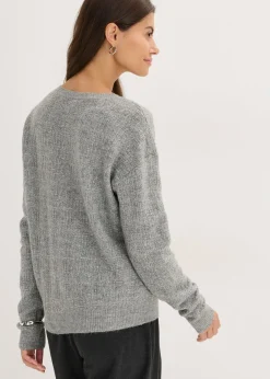 bonprix bonprix Jersey gris jaspeado-plata moteado Clearance
