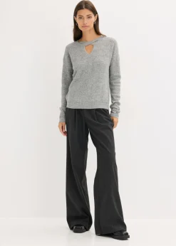 bonprix bonprix Jersey gris jaspeado-plata moteado Clearance