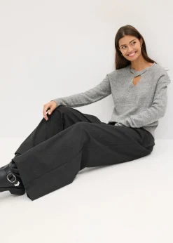 bonprix bonprix Jersey gris jaspeado-plata moteado Clearance