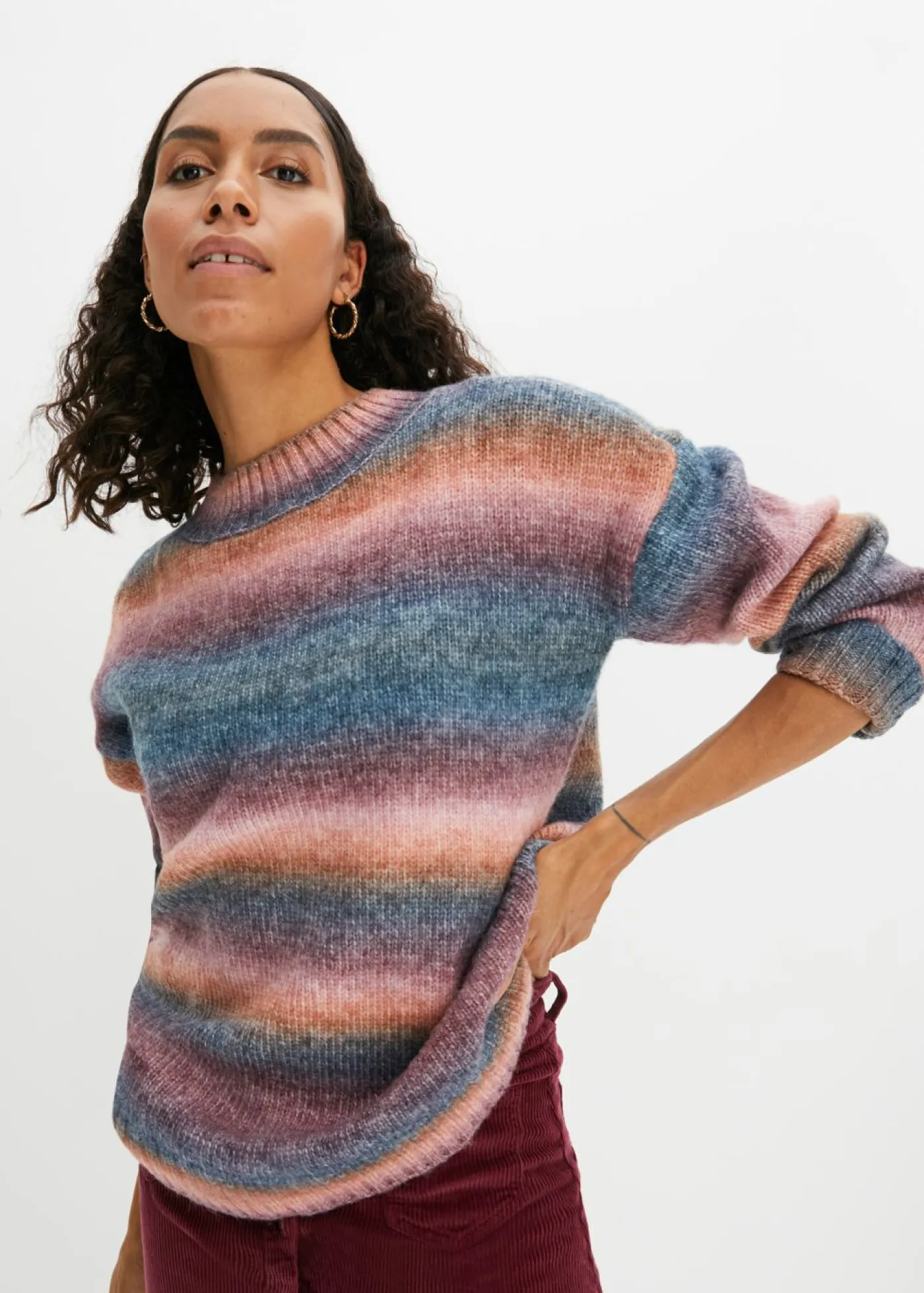 bonprix bonprix Jersey Rosa frambuesa-azul marino-óxido-rojo avellana Clearance