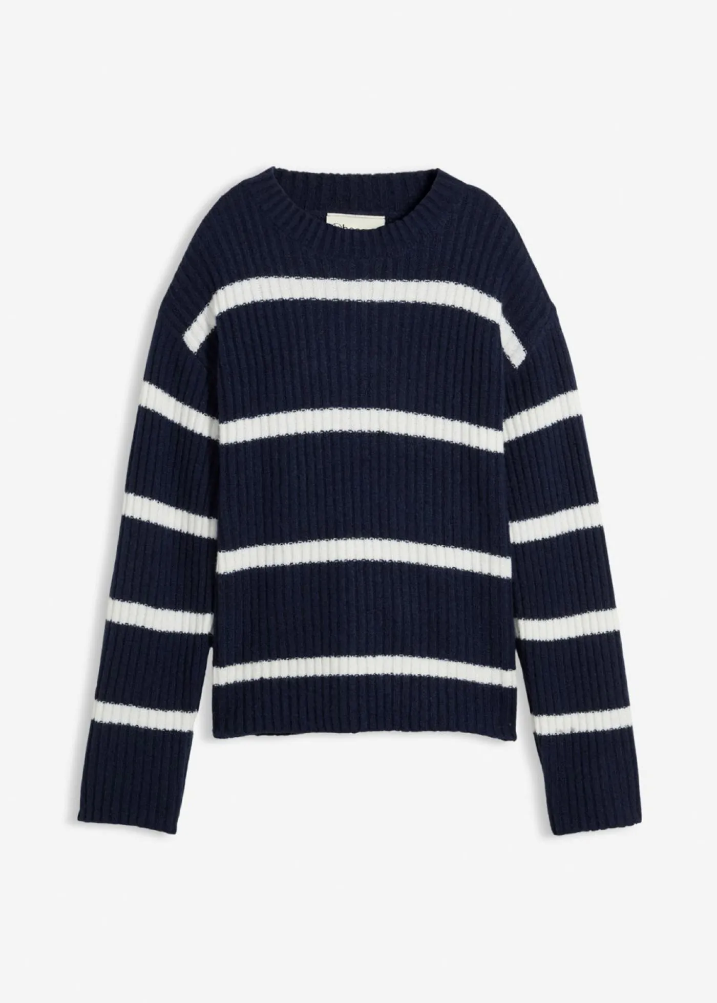 bonprix bonprix Jersey a rayas azul marino-blanco lana rayas horizontales New
