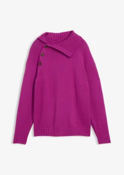 bonprix bonprix Jersey asimétrico Fucsia oscuro Hot