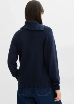 bonprix bonprix Jersey asimétrico Azul marino Outlet