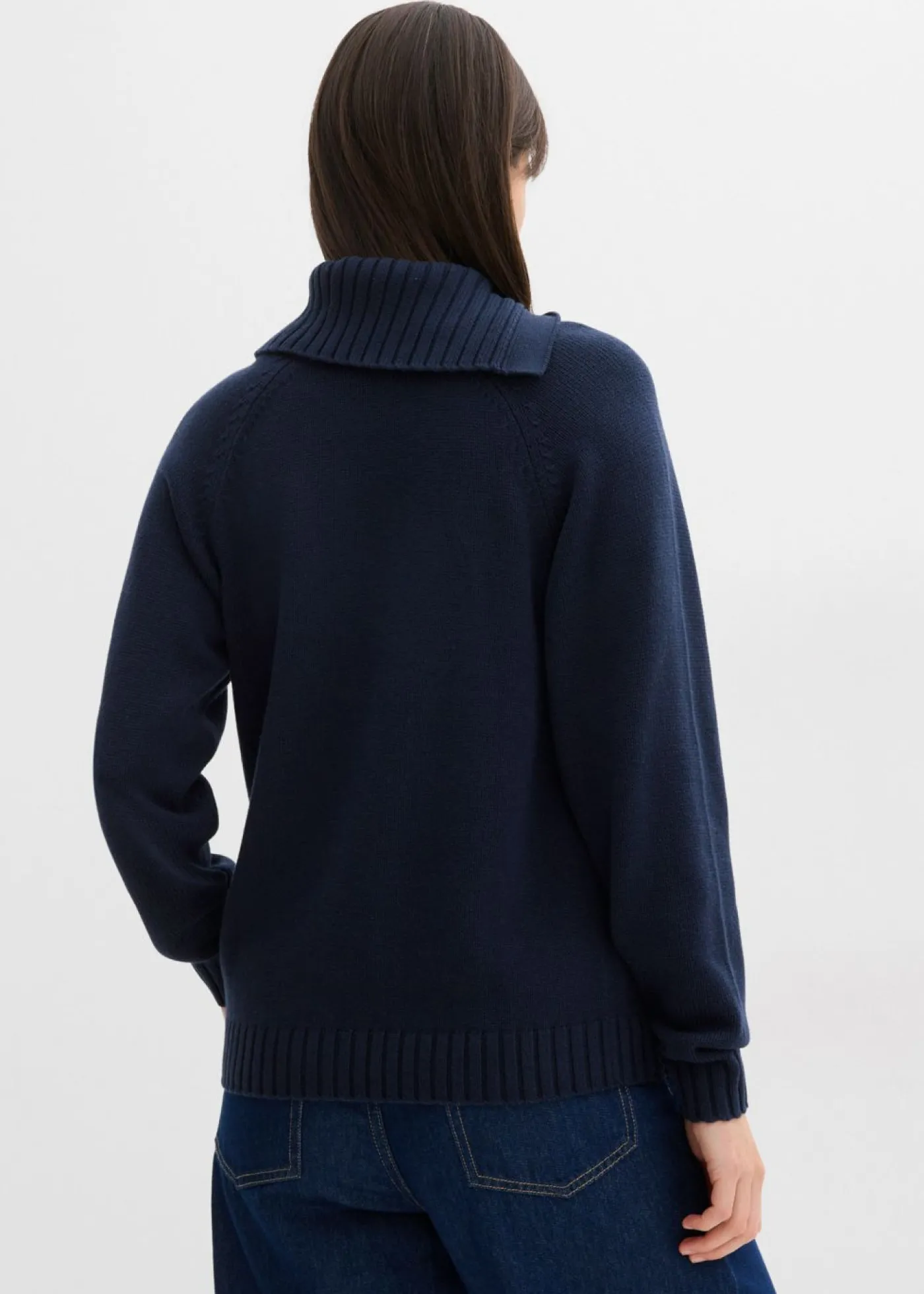 bonprix bonprix Jersey asimétrico Azul marino Outlet