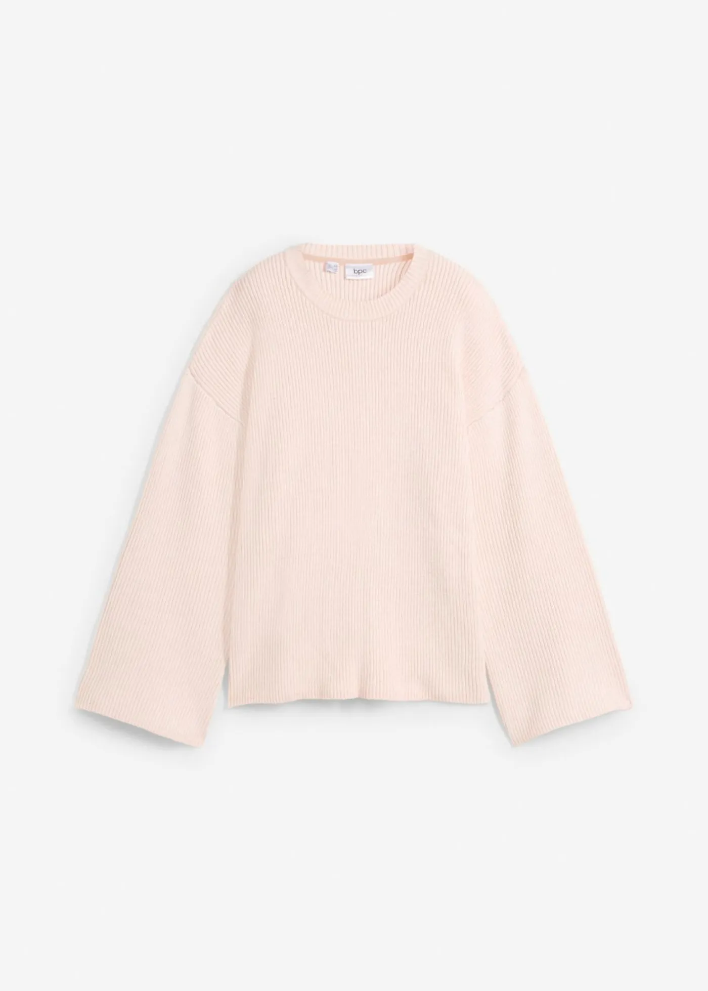 bonprix bonprix Jersey boxy rosa pálido-blanco lana moteado Online