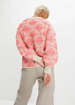 bonprix bonprix Jersey boxy de punto Rosa estampado