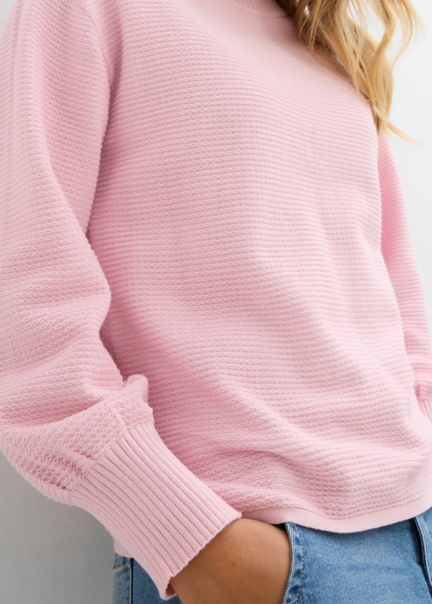 bonprix bonprix Jersey con algodón rosa cristal Online