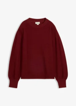 bonprix bonprix Jersey con algodón Rojo rubí Sale