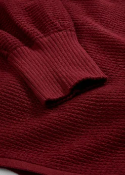 bonprix bonprix Jersey con algodón Rojo rubí Sale