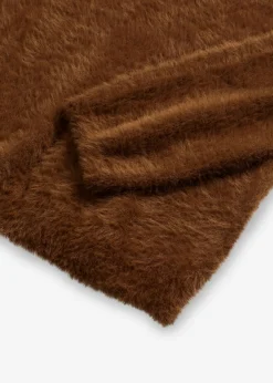 bonprix bonprix Jersey con aspecto de pelo marrón pimienta Sale