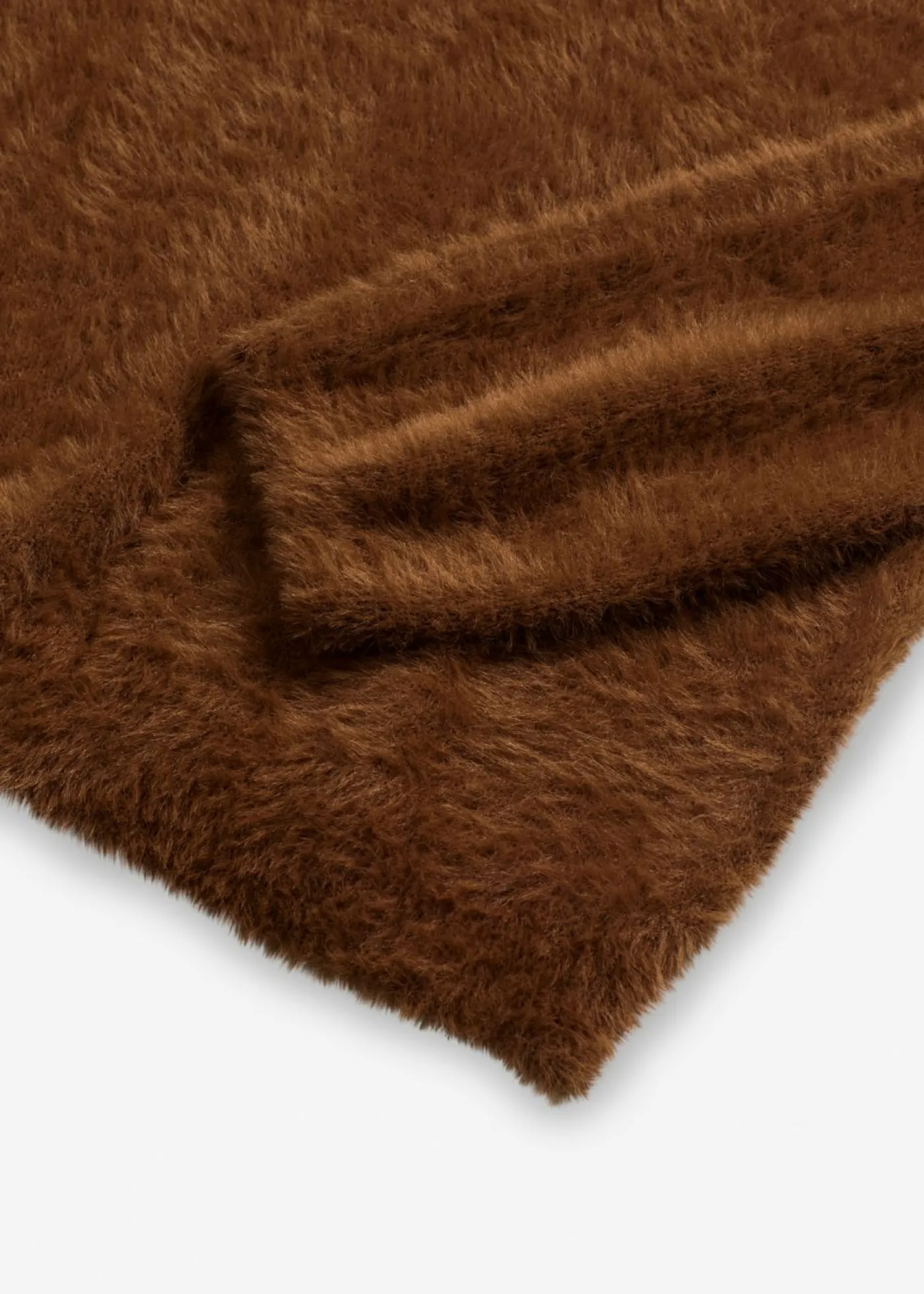 bonprix bonprix Jersey con aspecto de pelo marrón pimienta Sale