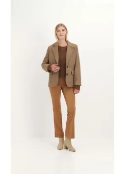 bonprix bonprix Jersey con contenido de algodón marrón pimienta Sale