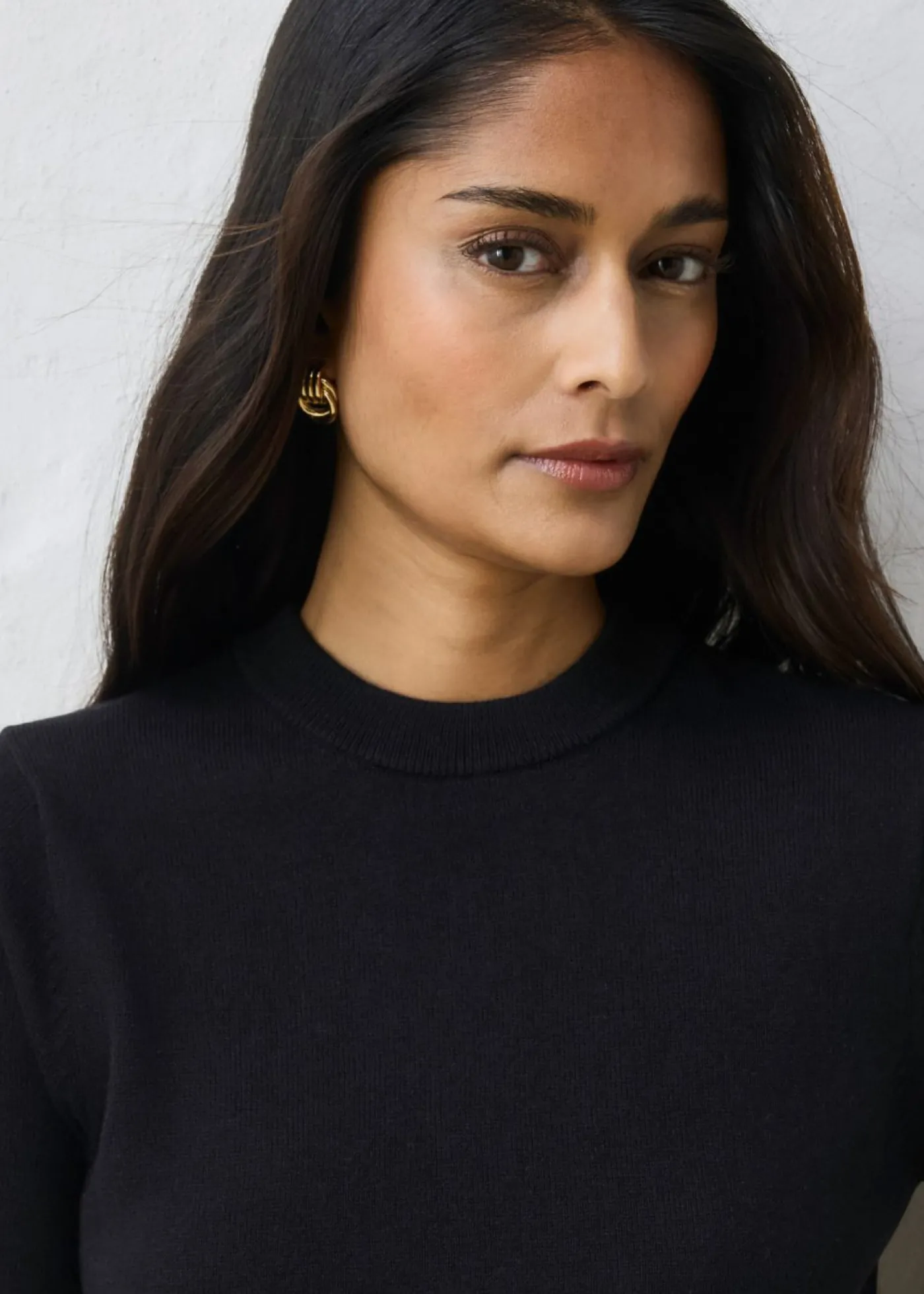 bonprix bonprix Jersey con contenido de seda Negro