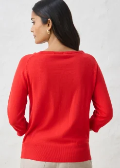 bonprix bonprix Jersey con contenido de seda fresa Best