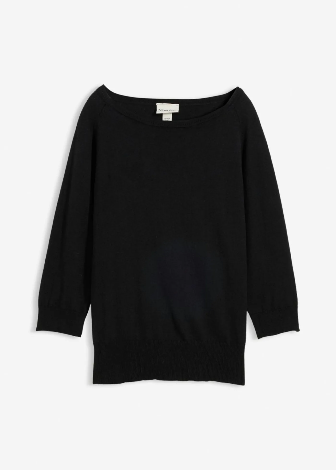 bonprix bonprix Jersey con contenido de seda Negro New