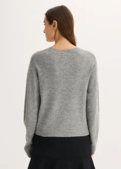 bonprix bonprix Jersey con corte boxy Gris jaspeado Discount
