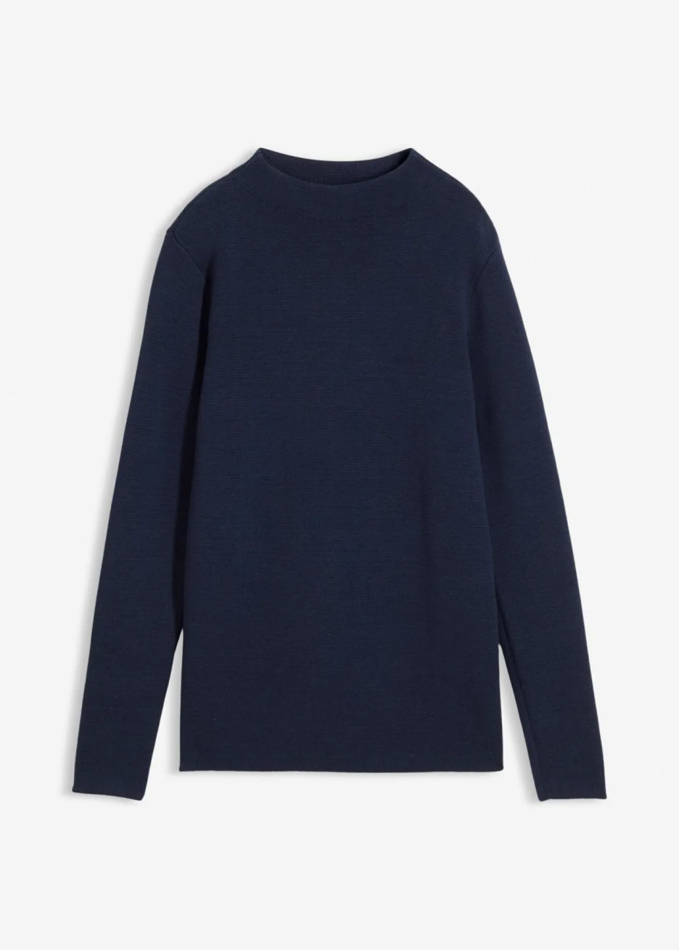 bonprix bonprix Jersey con cuello alto Azul marino New