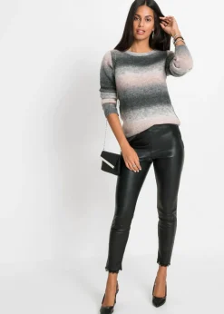 bonprix BODYFLIRT Jersey con degradado de color rosa pálido / pizarra Online