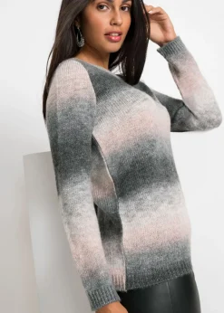 bonprix BODYFLIRT Jersey con degradado de color rosa pálido / pizarra Online