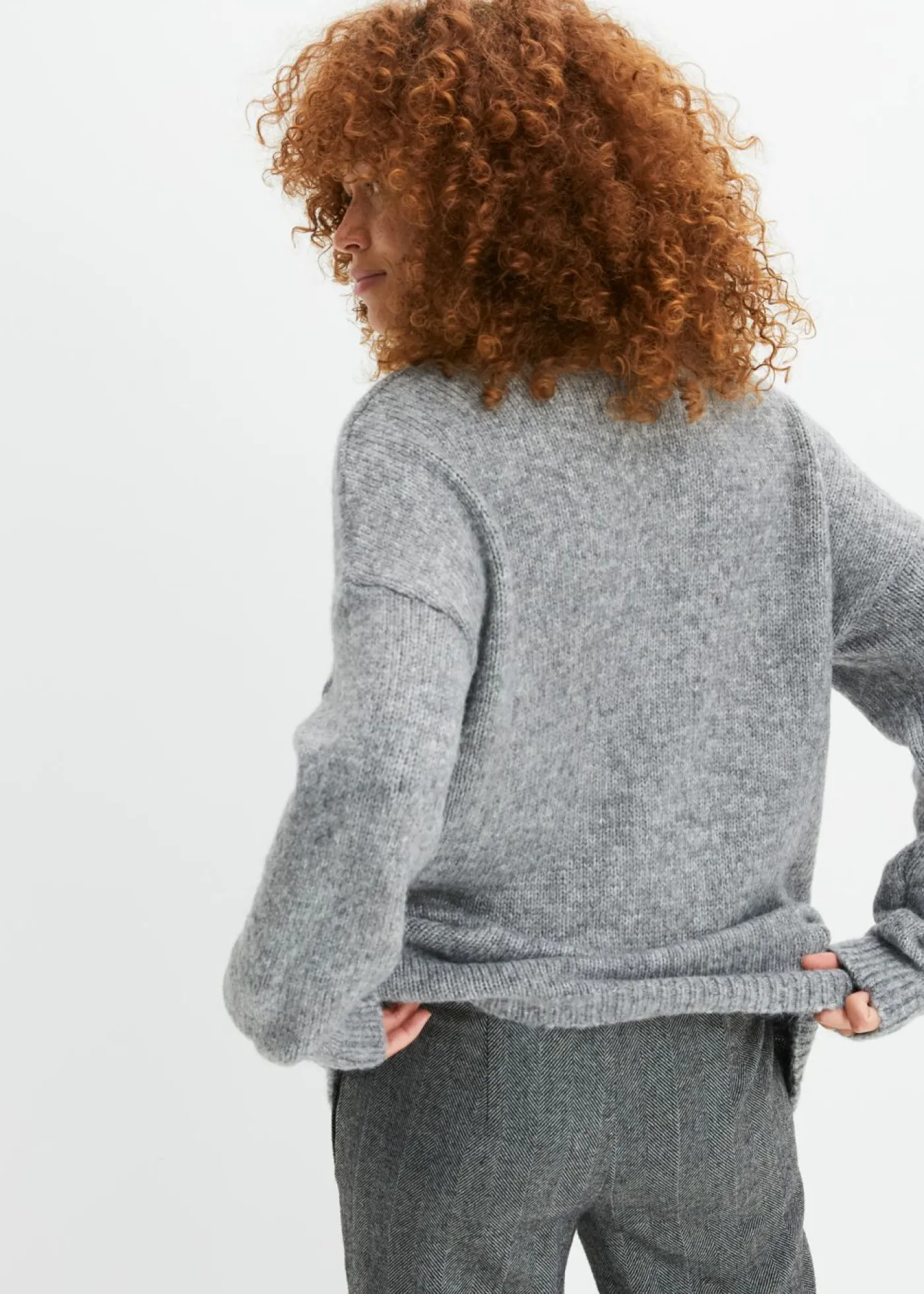 bonprix bonprix Jersey con estrellas Gris jaspeado Hot