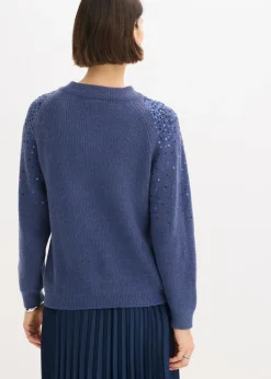 bonprix bonprix Jersey con lentejuelas índigo Hot
