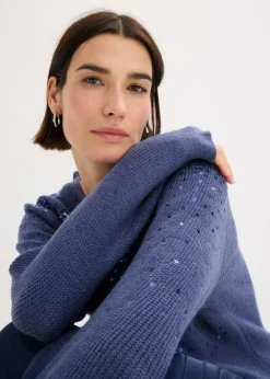 bonprix bonprix Jersey con lentejuelas índigo Hot