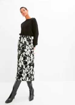 bonprix bonprix Jersey con mangas abullonadas Negro Outlet