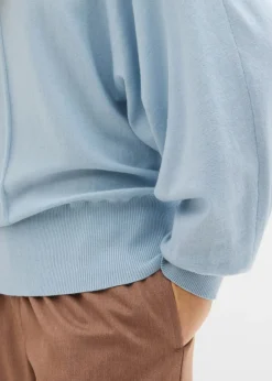 bonprix bonprix Jersey con mangas murciélago azul pálido Sale