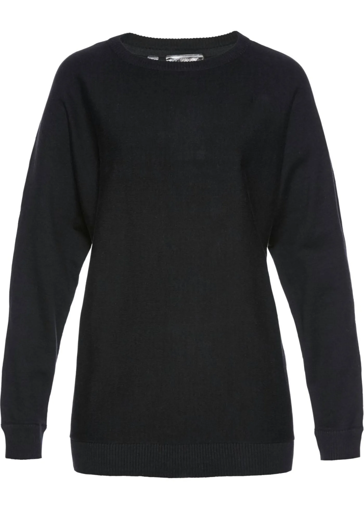 bonprix bonprix Jersey con mangas murciélago Negro New