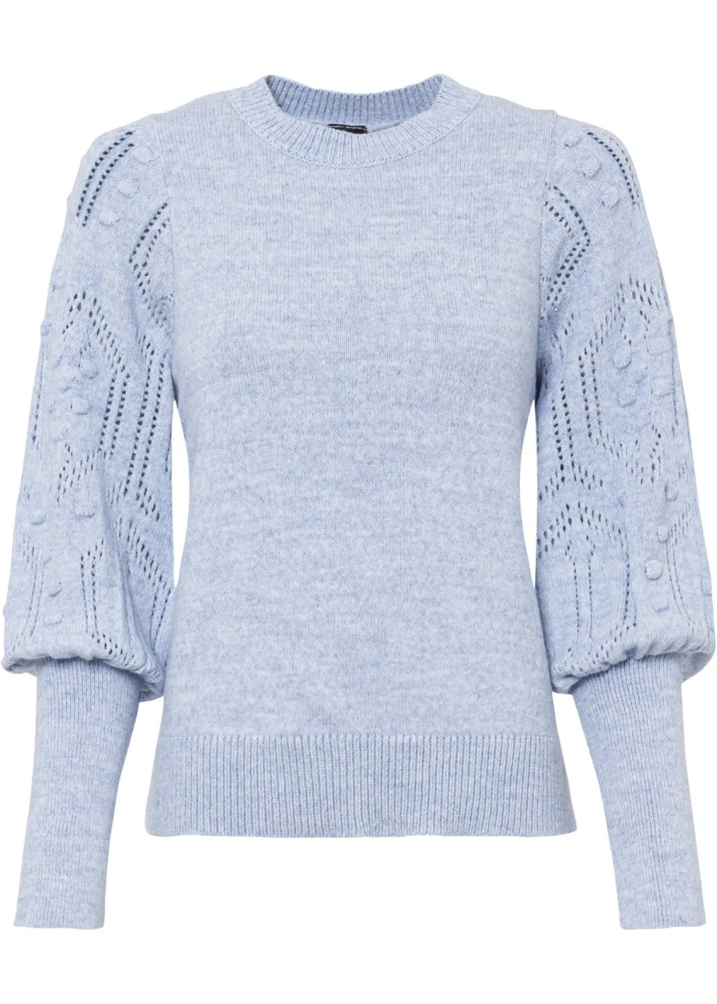 bonprix bonprix Jersey con patrón de ajour Azul claro Hot